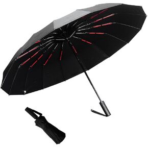 Luwint Strong Windproof Automatic Folding Portable Travel Umbrella for Wind Resistant, Rain, UV Protection