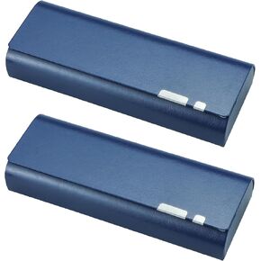 LifeArt 2 Pack Eyeglass Case Hard Shell, Portable Sunglass Case, Fashionable Eyeglass Case for Men and Women, Lightweight