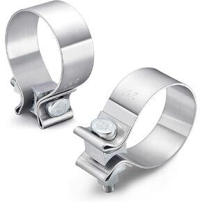 3"Stainless Steel Butt Joint Narrow Band Exhaust Seal Clamp with 1 Block