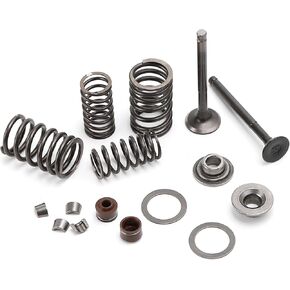 Mokuo GY6 Intake Valve and Exhaust Valve Assembly Kit Made of Alloy Steel,Fit for Chinese GY6 4-Stroke 50cc 139QMA 139QMB Engine Scooter Mopeds ATV Go Kart,64mm Length