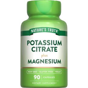 Nature's Truth Potassium Magnesium Citrate Capsules | 90 Count | Vegan, Non-GMO & Gluten Free Supplement