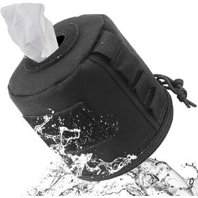 غطاء ورق المرحاض التكتيكي مقاوم للماء للقطط، حامل منشفة مقاوم للماء، غطاء حافظة ورقية محمولة وقابلة للطي، حقيبة تخزين ورقية مع حزام تثبيت مولي للسيارة والتخييم في الهواء الطلق والسفر in Kuwait