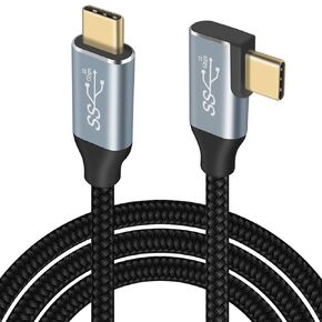 كابل Duttek 240W Thunderbolt 4 3FT/1M لكابل USB 4، 40 جيجابت في الثانية USB C Mlae إلى ذكر كابل Thunderbolt مجدول من النايلون يدعم 8K@60 هرتز متوافق مع أجهزة MacBook وiPhone15/16 وiPad وSSD وأجهزة الكمبيوتر المحمولة وأجهزة الكمبيوتر الشخصية