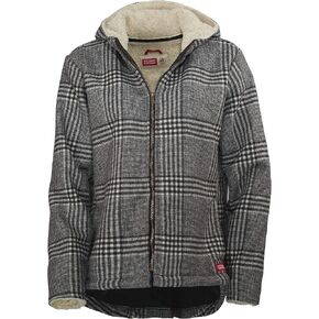 Stormy Kromer The Swallowtail Jacket, Sherpa-Lined Coat for Women, Winter Hooded Zip Up Jacket