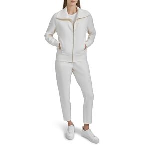 Andrew Marc womens Fleece Zip-front Sweatshirt