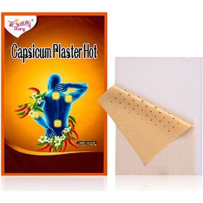 20 PCS Capsaicin Patches & Pain Patches, Heat Patches for Back, Knee, Neck, Shoulder, Muscle(XL (4.72" * 7.09") 20 Count)