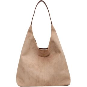 Tote Bags for Women Suede Handbag Work Slouchy Bag Shoulder Hobo Bag Office Tote Handbag