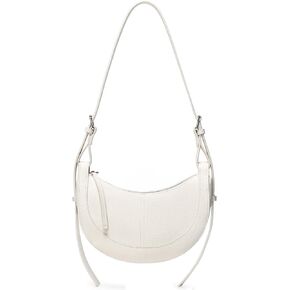 Travistar Crescent Crossbody Bags for Women - Small Shoulder Bag Leather Cross Body Purses Trendy Hobo Handbags Saddle Clutch