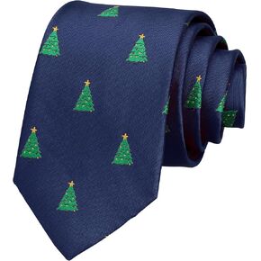 Christmas Tie for Men Christmas Pattern Tie for Wedding Party Christmas Holiday