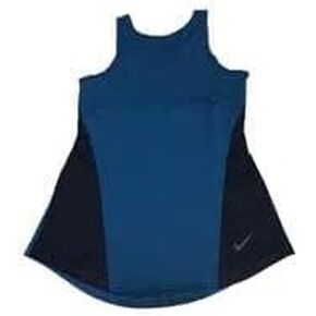 Nike Womens Yoga Sleeves Tank Top (as1, Alpha, m, Regular, Regular) Blue