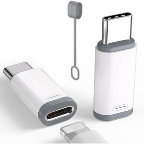 4 Pack Lightning to USB C Adapter for iPhone 15/15 Pro Max Plus,Samsung S23,Support Charging & Data Transfer,Type C Charger Connector Cable,Lightning Female to USB C Male Adapter,Not for Audio/OTG
