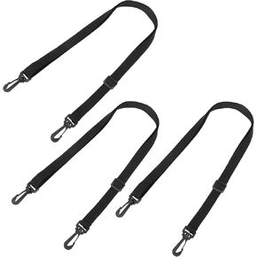 Replacement Shoulder Strap 3Pcs 20mmx1.3m Adjustable Backpack Straps with Swivel Clips Hooks for Briefcase Messenger Bag