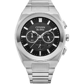 Citizen Men's Eco-Drive Modern Axiom Chronograph Stainless Steel Watch, Sapphire Crystal