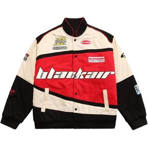Vamtac Mens Varsity Baseball Jacket Bomber Coats Cotton Fur Jackets Streetwear with Pocket