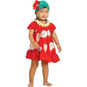 Disguise baby girls Lilo Costume, Official Disney Lilo Stitch Lilo Onesie, Size Infant and Toddler Costumes, As Shown, Size 6-12 months US