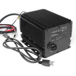 24V 25A Battery Charger Compatible with Genie/Skyjack/JLG Scissor Lift Battery Charger HB600-24B(161827, 105739, 96211, 128537)