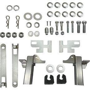 Mounting brackets and hardware accessories for Kenworth T680, T660,T700. Truck Grille Moose Deer BumperLarge Polished Stainless Steel Deer Guard.