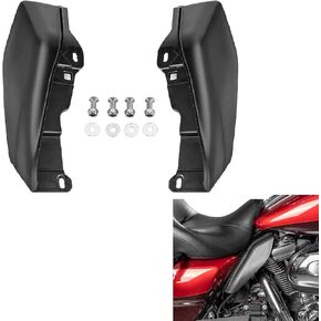 Mofun Mid Frame Air Deflectors Compatible with Harley Touring Street Glide Road Glide Road King Electra Glide Trike 2014-2024 Models，Black