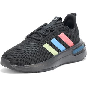 adidas Racer TR23 Sneaker, Black/Silver Metallic/Black, 12 US Unisex Little Kid