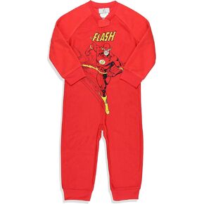 INTIMO DC Toddler Boys' Classic The Flash Union Suit Footless Pajama Costume