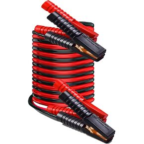 كابلات توصيل بطارية سلك نحاسي 100% شديدة التحمل، كابلات معززة 7AWG بطول 16 قدم مع 4 مشابك نحاسية نقية لشاحنة أسلاك قفز عازلة للحرارة مضادة للتجمد in Kuwait