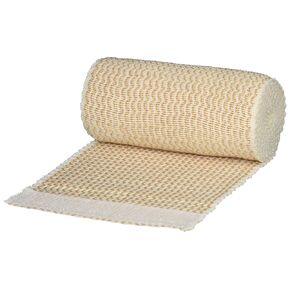 Supra-Grip Elastic Bandage, 4" x 5.5 Yds, Pack of 10, Hook and Loop Closure, Non-Sterile, Washable and Resuable, Non-Slip Compression and Support