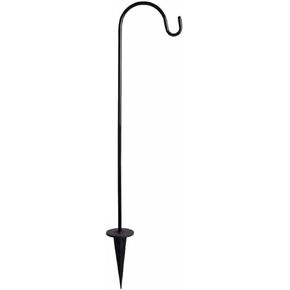 BESPORTBLE 2 Pcs Iron Floor Plug Bird Feeder Solar Lights for Outside Lawn Decorations Outdoor Hanging Flower Stand Outdoor Plant Rack Hanging Hooks Outdoor Shepherd-Hooks Adjustable Small