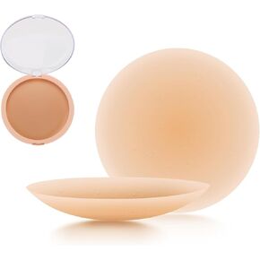Cakes Body Nipple Cover for Women, Nipple Covers No Show Seamless, Ultra Thin Breast Cover Silicone, Waterproof Adhesive Sticky Breast Petals with Travel Box,Reusable Pasties for Women