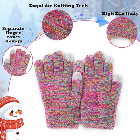 3Pcs Kids Hat Gloves Scarf Set for Girls Boys Toddlers Age 1-6 Winter Warm Beanie Hats Gloves Knit Set with Fleece Lined in Saudi Arabia