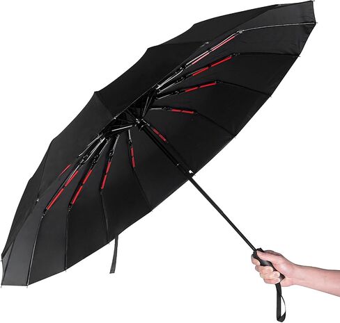 Luwint Strong Windproof Automatic Folding Portable Travel Umbrella for Wind Resistant, Rain, UV Protection in Kuwait