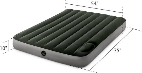 Intex Dura-Beam Standard Series Downy Portable Inflatable Airbed with Built-in Foot Pump, Twin Size in Saudi Arabia