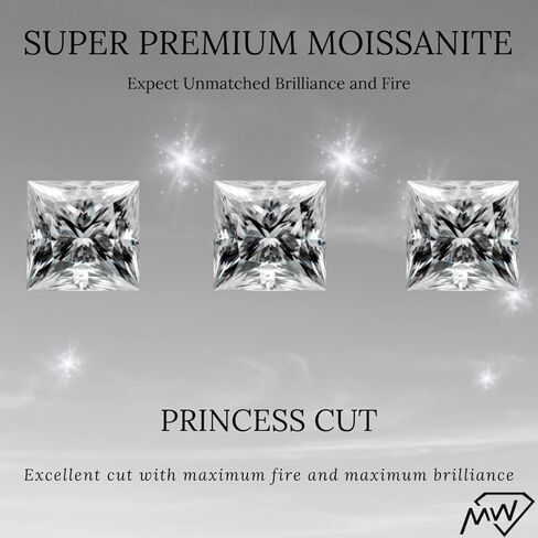 أحجار كريمة مويسانيتي فضفاضة، وضوح D Color VVS1 مع شهادة GRA لصنع المجوهرات - حجر كريم أنيق - مثالي لخاتم الخطوبة، والقرط، والسوار، وهدايا عيد الحب in Kuwait