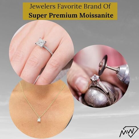 أحجار كريمة مويسانيتي فضفاضة، وضوح D Color VVS1 مع شهادة GRA لصنع المجوهرات - حجر كريم أنيق - مثالي لخاتم الخطوبة، والقرط، والسوار، وهدايا عيد الحب in Kuwait