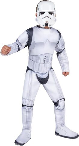 Star Wars Stormtrooper Official Youth Halloween Costume - Premium Quality Padded Jumpsuit with Plastic Mask in Kuwait