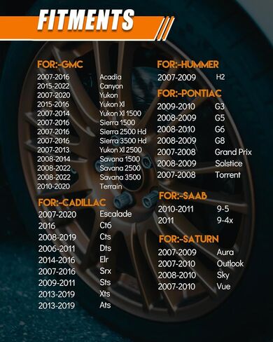 4 قطع 13598771 TPMS مناسب لـ: -GMC Acadia Savana Sierra Yukon لـ: -Chevy Cruze Silverado Impala Tahoe Traverse Suburban لـ: -Buick لـ: -Cadillac ATS CTS Lacrosse Enclave 315 ميجا هرتز in Saudi Arabia