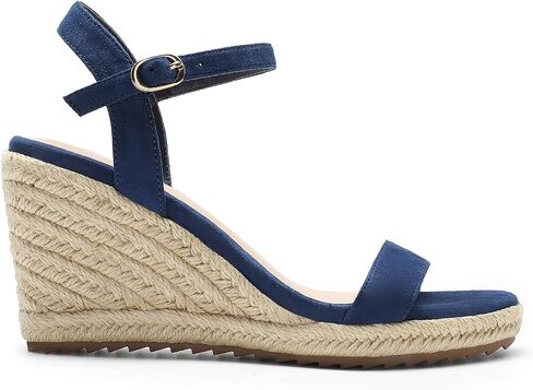 DREAM PAIRS Espadrilles Wedge Sandals for Women, Women's Open Toe Summer Dressy Sandals with Adjustable Ankle Strap and Soft Footbed in Saudi Arabia