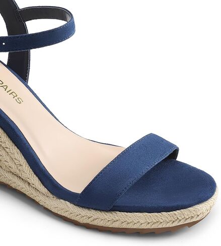 DREAM PAIRS Espadrilles Wedge Sandals for Women, Women's Open Toe Summer Dressy Sandals with Adjustable Ankle Strap and Soft Footbed in Saudi Arabia