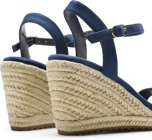 DREAM PAIRS Espadrilles Wedge Sandals for Women, Women's Open Toe Summer Dressy Sandals with Adjustable Ankle Strap and Soft Footbed in Saudi Arabia