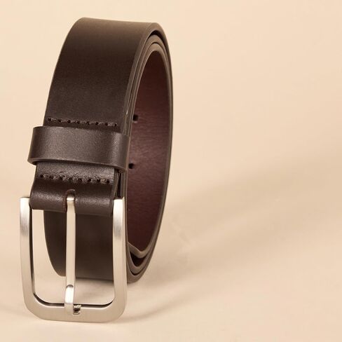 Amazon Essentials Men's Classic Jean Leather Belt in Saudi Arabia