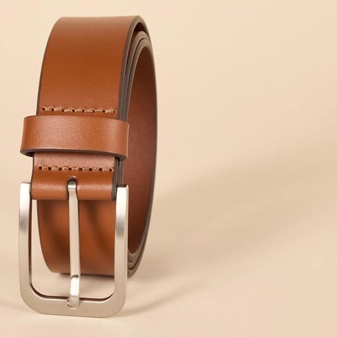 Amazon Essentials Men's Classic Jean Leather Belt in Saudi Arabia
