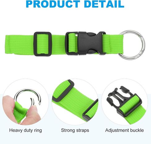 PATIKIL Add A Bag Luggage Straps, 2 Pcs Adjustable Suitcase Belt, Travel Accessories Plastic Buckle for Connecting Your Luggage Jacket, Red in Saudi Arabia