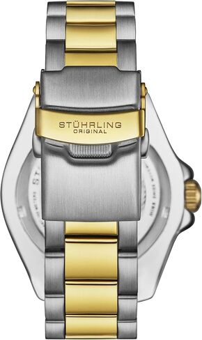 Stuhrling Original Men's Dive Watch, Swiss Movement, Stainless Steel, Blue Dial, Stainless Steel Bracelet, 100M Water Resistant in Saudi Arabia