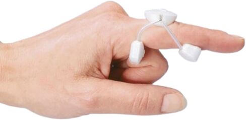 Rolyan Sof-Stretch Extension Splint, Medium, Black, Finger Brace & Knuckle Immobilization Device, Recovery & Rehabilitation Aid for Edema, Joint Extension & Contractures, Support for Injured Fingers in Kuwait