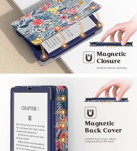 حافظة MoKo لجهاز Kindle Paperwhite بحجم 6.8 بوصة (الجيل الحادي عشر - 2021) وإصدار Kindle Paperwhite المميز، حافظة غطاء نحيفة من البولي يوريثان مع خاصية التنبيه/السكون التلقائي لجهاز Kindle Paperwhite 2021، وردي ربيعي in Kuwait