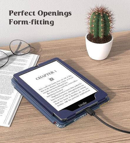 حافظة MoKo لجهاز Kindle Paperwhite بحجم 6.8 بوصة (الجيل الحادي عشر - 2021) وإصدار Kindle Paperwhite المميز، حافظة غطاء نحيفة من البولي يوريثان مع خاصية التنبيه/السكون التلقائي لجهاز Kindle Paperwhite 2021، وردي ربيعي in Kuwait