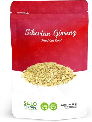 Siberian Ginseng Root 28 Grams - Cut and Sifted - Siberian Ginseng Tea - Eleutherococcus Senticosus - Resealable Bag (Siberian Ginseng Root) in Kuwait