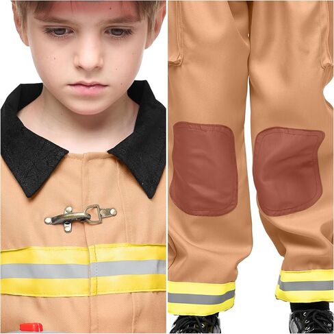 Spooktacular Creations Halloween Boys Fireman Costume, Firefighter Costume for Kids, Toddler Fireman Costume Set for DressUp in Saudi Arabia