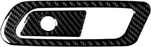 Carbon Fiber Interior Accessories Decorative Cover Trim Sticker Fit for Audi A4 B9 2017-2019 (Glove Box Switch Sticker LHD) in Kuwait