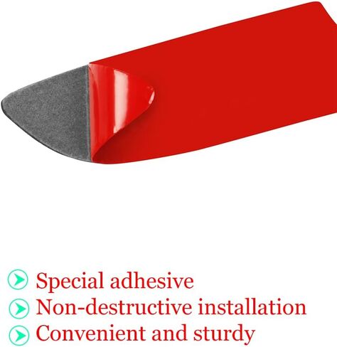 Carbon Fiber Interior Accessories Decorative Cover Trim Sticker Fit for Audi A4 B9 2017-2019 (Glove Box Switch Sticker LHD) in Kuwait