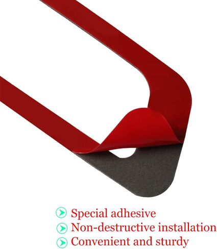 Carbon Fiber Interior Accessories Decorative Cover Trim Sticker Fit for Audi A4 B9 2017-2019 (Glove Box Switch Sticker LHD) in Kuwait